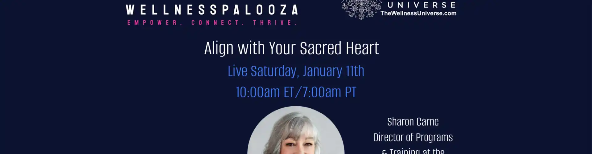 Wellnesspalooza 2025 I-align sa Iyong Sacred Heart kasama si Sharon Carne - Online Class by The Wellness Universe